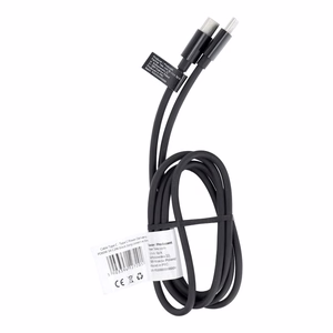 Кабель Type C to Type C PD QC 3A 60W C296 (длинный коннектор 8mm) 1 m чёрный