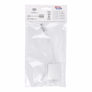 HDMI (female) į USB Type-C 3.1 (male) laidas Plug & Play 4K