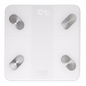 Elektroninės vonios kambario svarstyklės „Adler AD 8186“ baltos spalvos