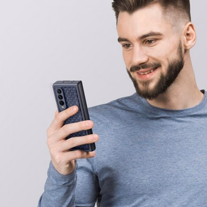 Dėklas Dux Ducis Venice skirtas Samsung F936 Z Fold4 mėlynas