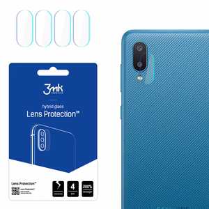3MK FLEXIBLE GLASS LENS HYBRID GLASS PROTECT SAMSUNG GALAXY M02 4 PCS CAMERA