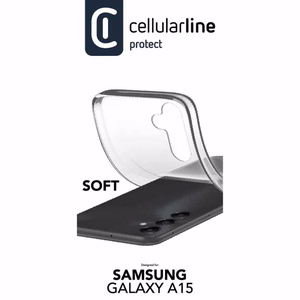 Cellularline Soft case for Samsung Galaxy A15 4G / 5G, clear