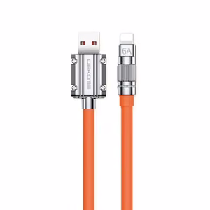 Кабель WEKOME WDC-186 Wingle Series USB-A–Lightning для зарядки и передачи данных, 1 м, оранжевый