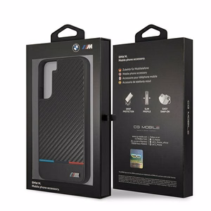 Dėklas telefonui BMW M Collection Triangles Case Samsung Galaxy S22+ - juodas