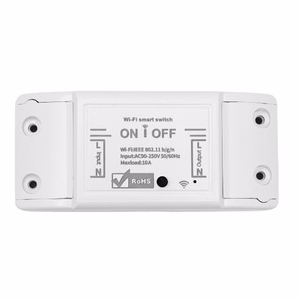 TUYA HS081355 1 kanalo Wi-Fi išmanusis jungiklis, 10 A, be galios matavimo