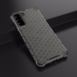 Honeycomb case бронированный чехол с гелевой рамкой для Samsung Galaxy S22+ (S22 Plus) чёрный