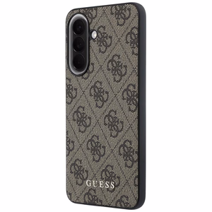 Guess HC PU 4G Classic Logo case with charm for Samsung Galaxy A37 brown