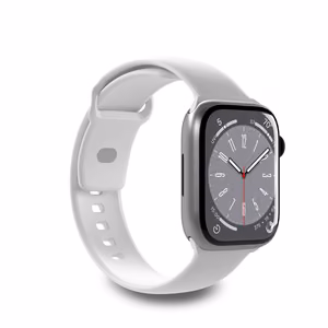Силиконовый ремешок Puro Icon для Apple Watch 42 / 44 / 45 / 49 мм - белый (2 шт.)