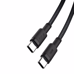 XO кабель NB-Q199 PD USB-C - USB-C 1,5м 100W чёрный