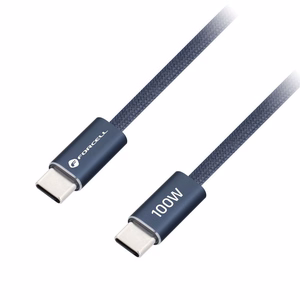 Кабель USB-C — USB-C Forcell F-Energy QC4.0 PD 5A 100W Cafule Color 1,2 м ACYH23 тёмно-синий