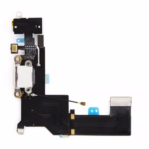 Charging Port Compatible With Apple iPhone SE With Flex / White / OEM