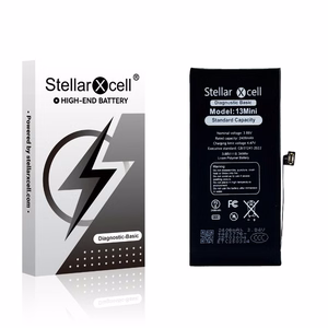 Аккумулятор StellarXcell Diagnostic для Apple iPhone 13 mini, 2410 мА·ч (стандартная ёмкость + высококачественная копия BMS)