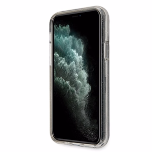 Guess GUHCN65PCGLSI iPhone 11 Pro Max серебряный/серебряный жёсткий чехол Glitter
