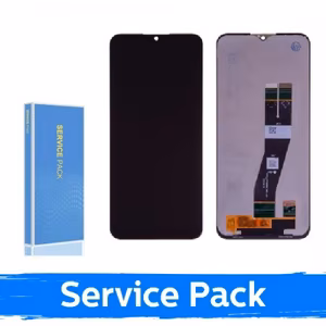 LCD ekranas skirtas Samsung A037G A03s EU juodas (Service Pack / Aftermarket)(NF versija)