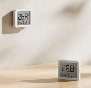 Xiaomi Smart Temperature and Humidity Monitor 3 Mini QBH4312GL – kompaktiškas temperatūros ir drėgmės matuoklis, baltas
