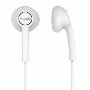 Koss KE5w – wired in-ear headphones, white