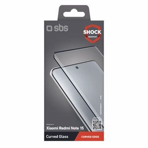 SBS Screenglass 4D grūdintas stiklas, skirtas Xiaomi Redmi Note 15
