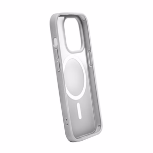 Puro Gradient magnetinis silikoninis dėklas telefonui iPhone 15 Pro Max - sidabrinis