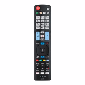 Savio RC-11 nuotolinio valdymo pultelis IR belaidis TV Spaudžiamieji mygtukai