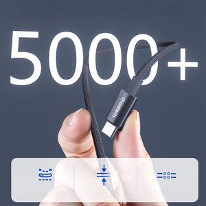 Choetech XCC-1068 PD 60W USB-C — USB-C кабель с дисплеем 1.2 m — чёрный
