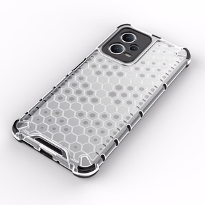 Honeycomb dėklas telefonui Xiaomi Redmi Note 12 5G / Poco X5 5G šarvuotas hibridinis dangtelis juodas