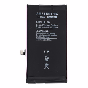 Аккумулятор AmpSentrix Basic для iPhone 12 / 12 Pro (повышенная емкость 3300 mAh)