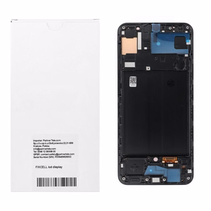 OLED LCD-дисплей REWA с рамкой для SAMSUNG A50, черный