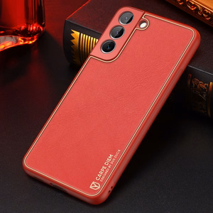 Dux Ducis Yolo элегантный чехол из экологической кожи для Samsung Galaxy S22+ (S22 Plus) красный