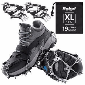 REBEL ACTIVE neslystantys antbačiai su dygliais žygio batams, XL dydis, 44–47