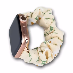 Тканевый ремешок Apple Watch 42/44/45mm эластичный браслет - жёлтый