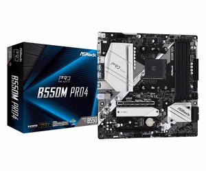 Asrock B550M Pro4 pagrindinė plokštė Socket AM4 micro ATX AMD B550