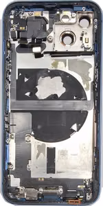 Originalus mėlynas iPhone 13 galinis dangtelis su NFC įkrovimo šleifu ir mikrofonu (naudotas, C klasė)