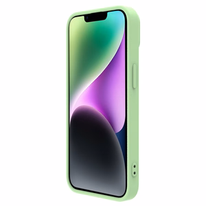 Nillkin CamShield Magnetic magnetinis silikoninis MagSafe dėklas su kameros apsauga, skirtas iPhone 14 Plus – žalias