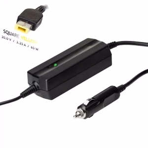 Automobilinis įkroviklis nešiojamam kompiuteriui Akyga AK-ND-41 (20V / 3.25A 65W) Slim Tip LENOVO 1.2m