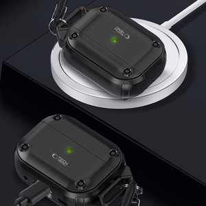 Tech-Protect Rough Hook Чехол с карабином для Apple AirPods Pro 1 / 2 - чёрный