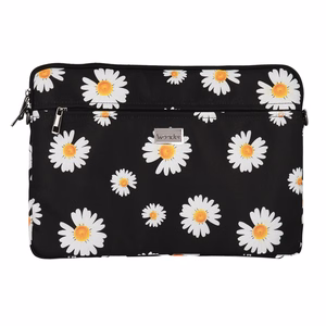 Wonder Sleeve Laptop 13-14 inches black daisies