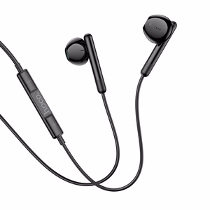 HOCO laidinės ausinės Jack 3,5 mm su mikrofonu M93 juodos
