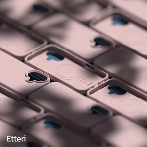 "Etteri" silikoninis dėklas "iPhone 16 6,1" šviesiai rožinis