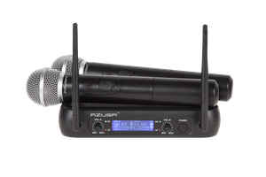 WR-358LD 2-channel VHF wireless microphone set, 2 handheld microphones