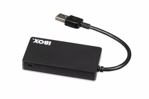 iBox IUH3F56 šakotuvas USB 3.2 Gen 1 (3.1 Gen 1) Type-A 5000 Mbit/s Juodas