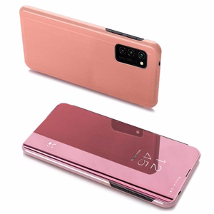 Чехол Clear View для Samsung Galaxy A03s (166.5) розовый