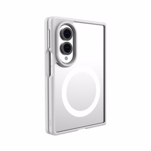 Uniq Veren AF MagClick įkrovimą palaikantis dėklas, skirtas Samsung Galaxy Z Fold 8 – spalva: balta