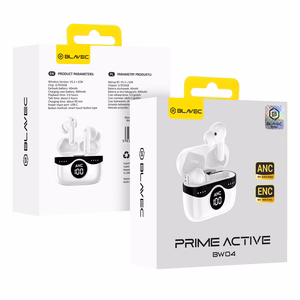 Blavec Bluetooth TWS Earphones BW-04 Prime Active ANC+ENC (BW04PA-W) white