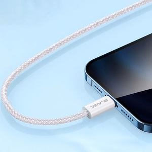 Blavec Кабель Candy плетёный - Type C to Lightning - PD 20W 2,4A 3 метра Apple CarPlay (CCA-CL24W30) белый