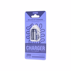 Car charger Remax RCC359 30W USB-C/USB-A black