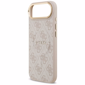 GUESS dėklas IPHONE 17 Air suderinamas su MagSafe GUHMP17MP4MSEGCP (PU 4G su klasikiniu) rožinė