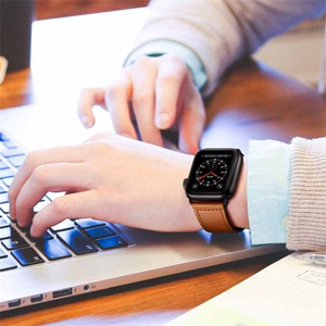 TECH-PROTECT LEATHERFIT APPLE WATCH 4 / 5 / 6 / 7 / 8 / 9 / SE / ULTRA 1 / 2 (42 / 44 / 45 / 49 MM) коричневый