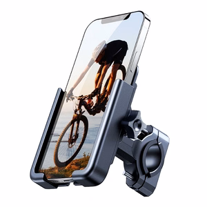 Wozinsky metal bicycle phone laikiklis, scooters juodas (WBHBK3)