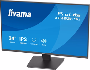 iiyama ProLite X2493HSU-B1 – kompiuterio monitorius, 23,8 col., Full HD 1920×1080, juodas