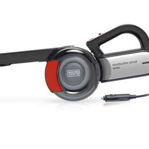 BLACK+DECKER PV1200AV-XJ – automobilinis dulkių siurblys, 12 V, juodas / raudonas